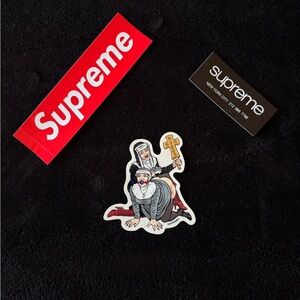 Supreme Red and Black Sticker Trio